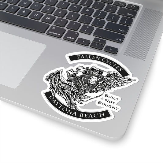 Fallen Cycles 'Built Not Bought' Sticker