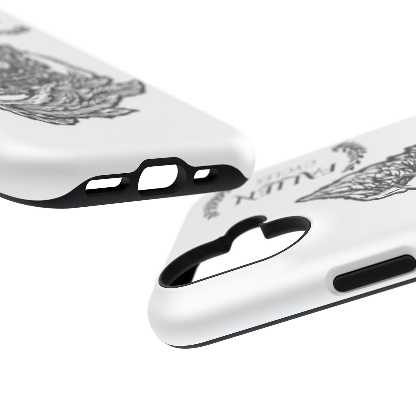 Motorcycle Engine Phone Case — 'Fallen Cycles' Vintage V-Twin Impact-Resistant Case