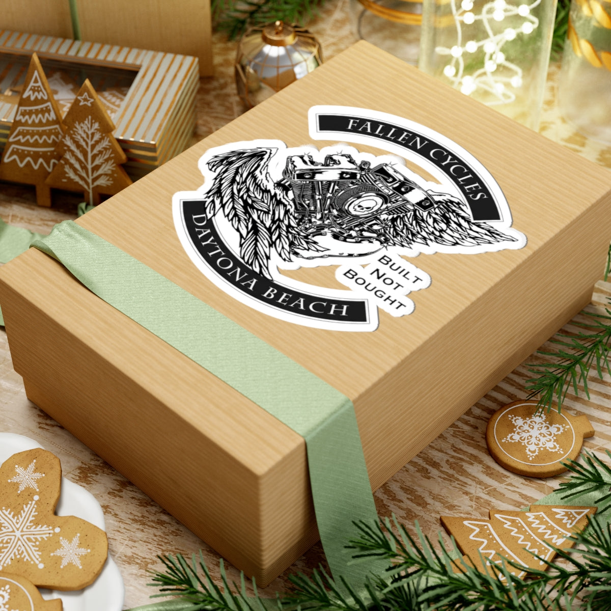 Fallen Cycles 'Built Not Bought'  Sticker